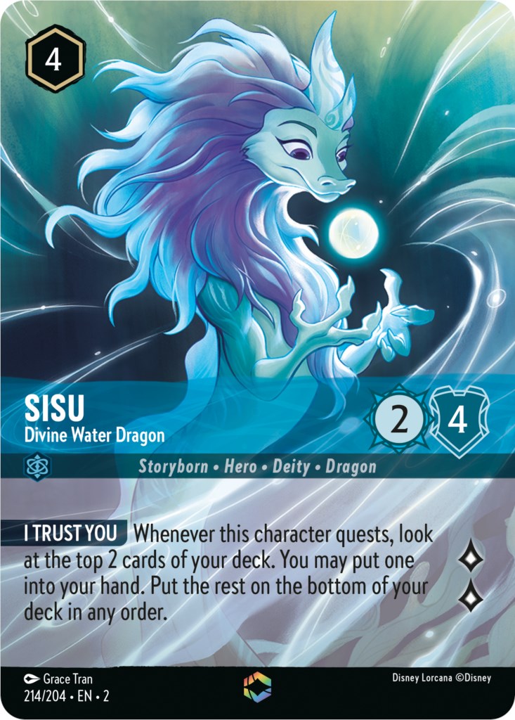 Sisu - Divine Water Dragon (Enchanted) (214/204) [Rise of the Floodborn] - Disney - Card Brawlers | Quebec | Canada |
