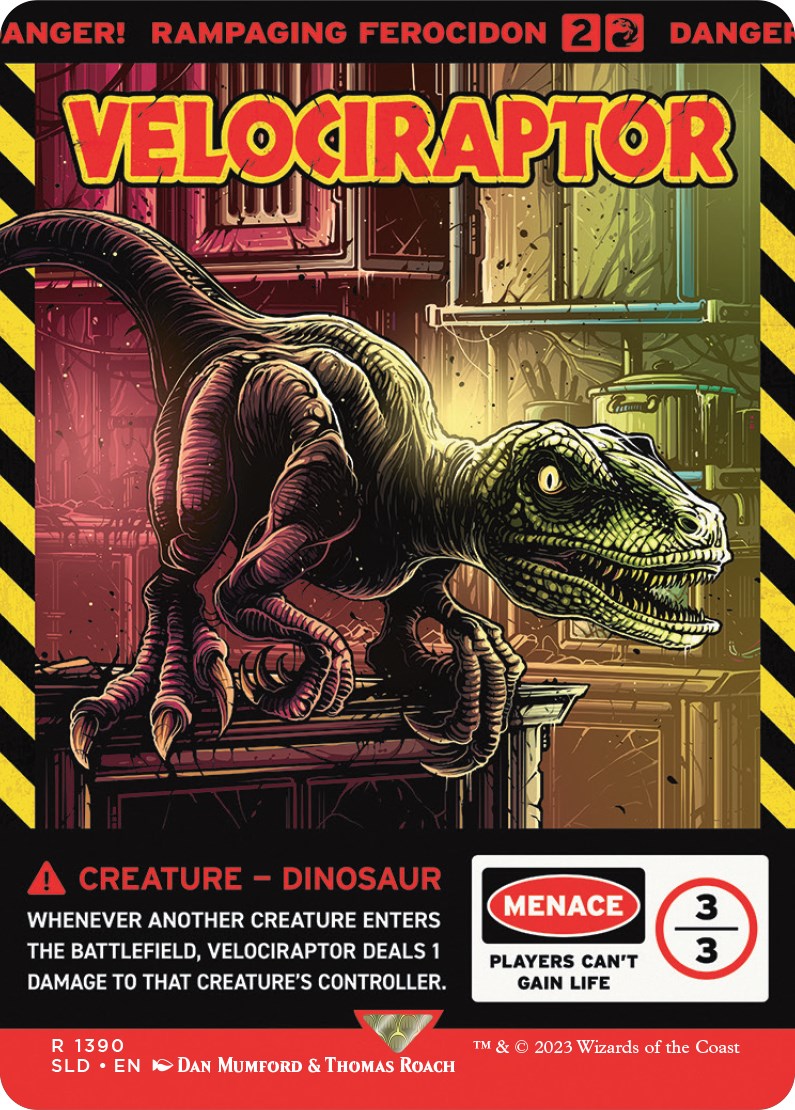 Velociraptor - Rampaging Ferocidon [Secret Lair Drop Series] - Magic: The Gathering - Card Brawlers | Quebec | Canada |