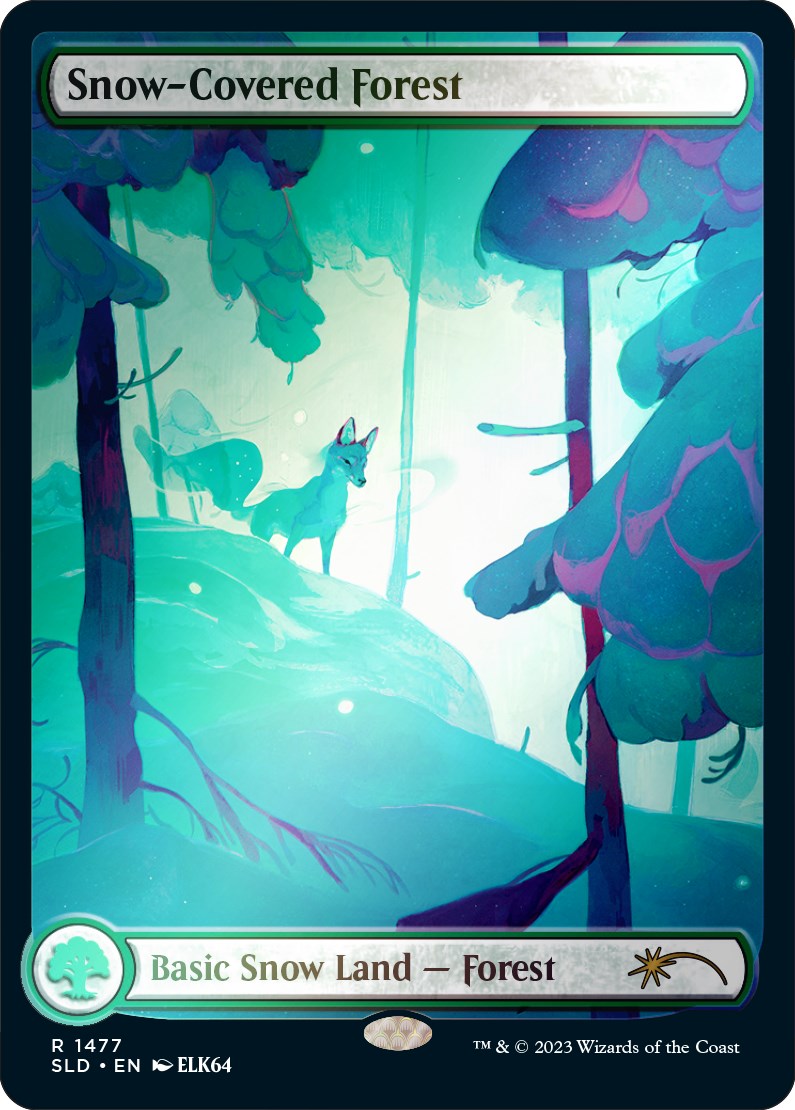 Snow-Covered Forest (1477) (Rainbow Foil) [Secret Lair Drop Series] - Magic: The Gathering - Card Brawlers | Quebec | Canada |