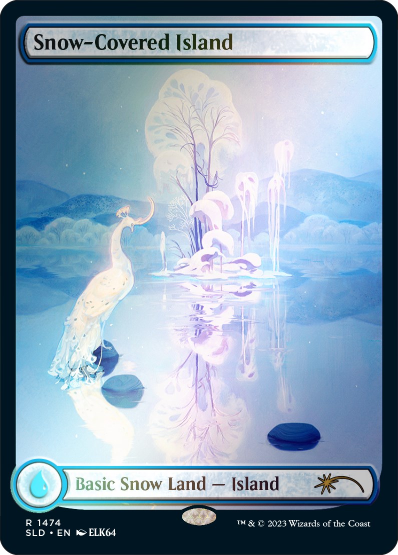 Snow-Covered Island (1474) (Rainbow Foil) [Secret Lair Drop Series] - Magic: The Gathering - Card Brawlers | Quebec | Canada |