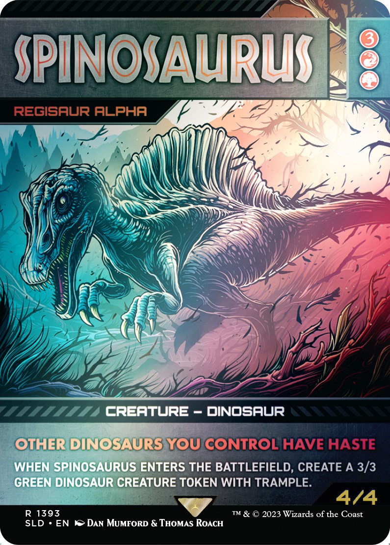Spinosaurus - Regisaur Alpha (Rainbow Foil) [Secret Lair Drop Series] - Magic: The Gathering - Card Brawlers | Quebec | Canada |