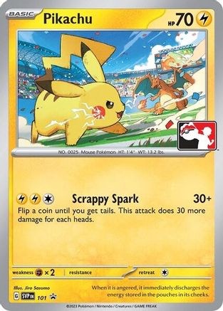 Pikachu (101) (Play Pokemon Promo) [League & Championship Cards] - Pokémon - Card Brawlers | Quebec | Canada |