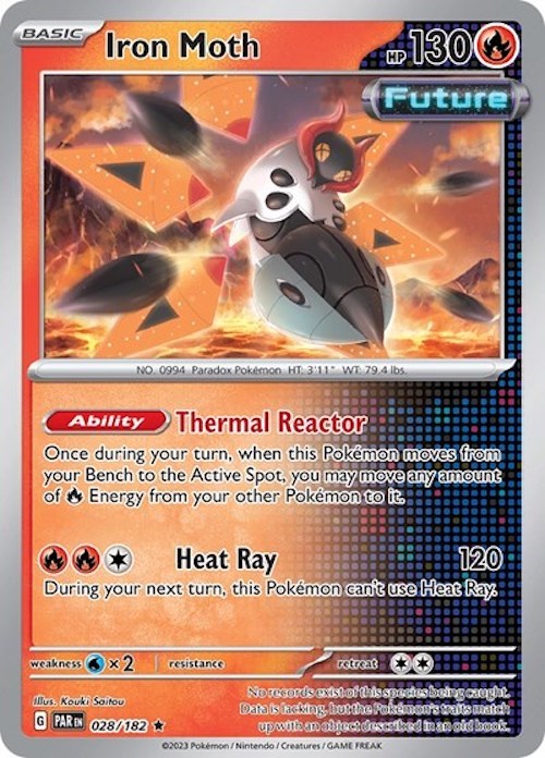 Iron Moth (028/182) (Build & Battle Box) [Scarlet & Violet: Paradox Rift] - Pokémon - Card Brawlers | Quebec | Canada |