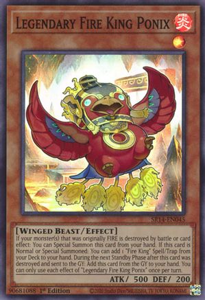 Legendary Fire King Ponix [SR14-EN045] Super Rare - Yu-Gi-Oh! - Card Brawlers | Quebec | Canada |