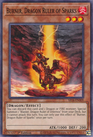 Burner, Dragon Ruler of Sparks [SR14-EN009] Common - Yu-Gi-Oh! - Card Brawlers | Quebec | Canada |