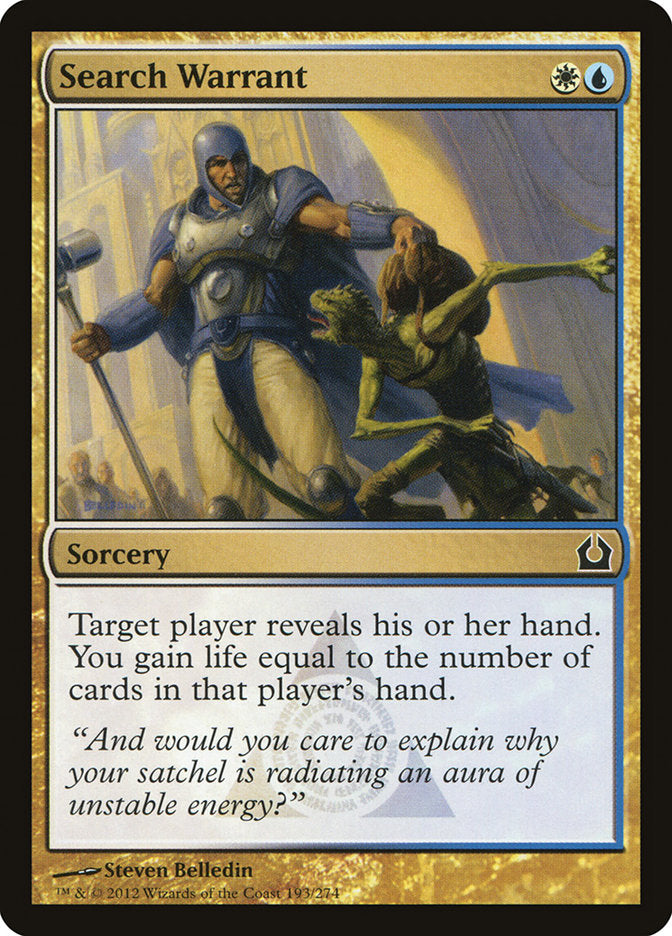 Search Warrant [Return to Ravnica] - Magic: The Gathering - Card Brawlers | Quebec | Canada |