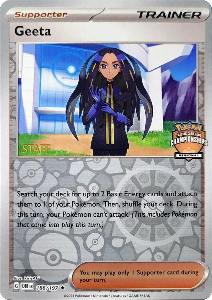 Geeta (188/197) (Staff Regional Championships) [League & Championship Cards] - Pokémon - Card Brawlers | Quebec | Canada |