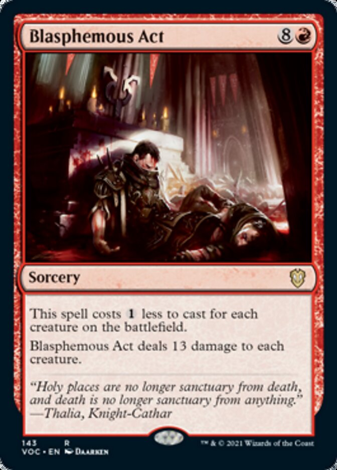Blasphemous Act [Innistrad: Crimson Vow Commander] - Magic: The Gathering - Card Brawlers | Quebec | Canada |