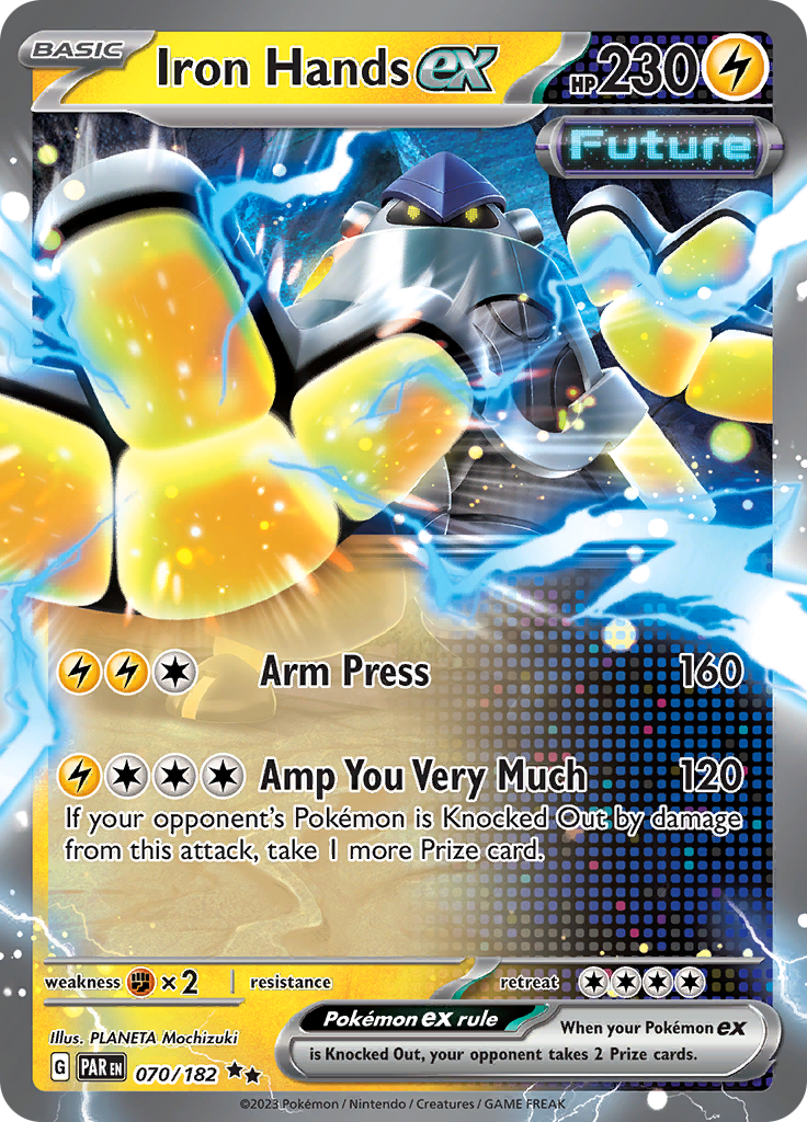 Iron Hands ex (070/182) [Scarlet & Violet: Paradox Rift] - Pokémon - Card Brawlers | Quebec | Canada |