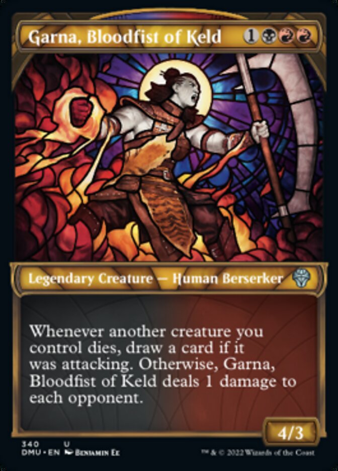 Garna, Bloodfist of Keld (Showcase Textured) [Dominaria United] - Magic: The Gathering - Card Brawlers | Quebec | Canada |