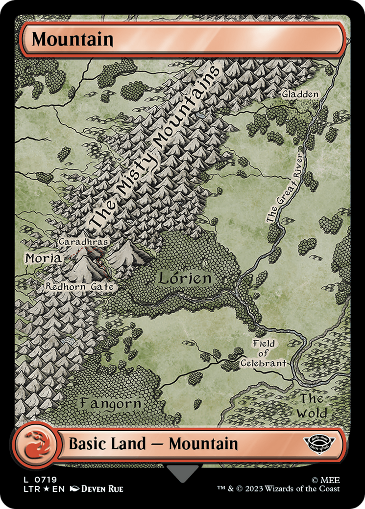 Mountain (719) (Surge Foil) [The Lord of the Rings: Tales of Middle-Earth] - Magic: The Gathering - Card Brawlers | Quebec | Canada |