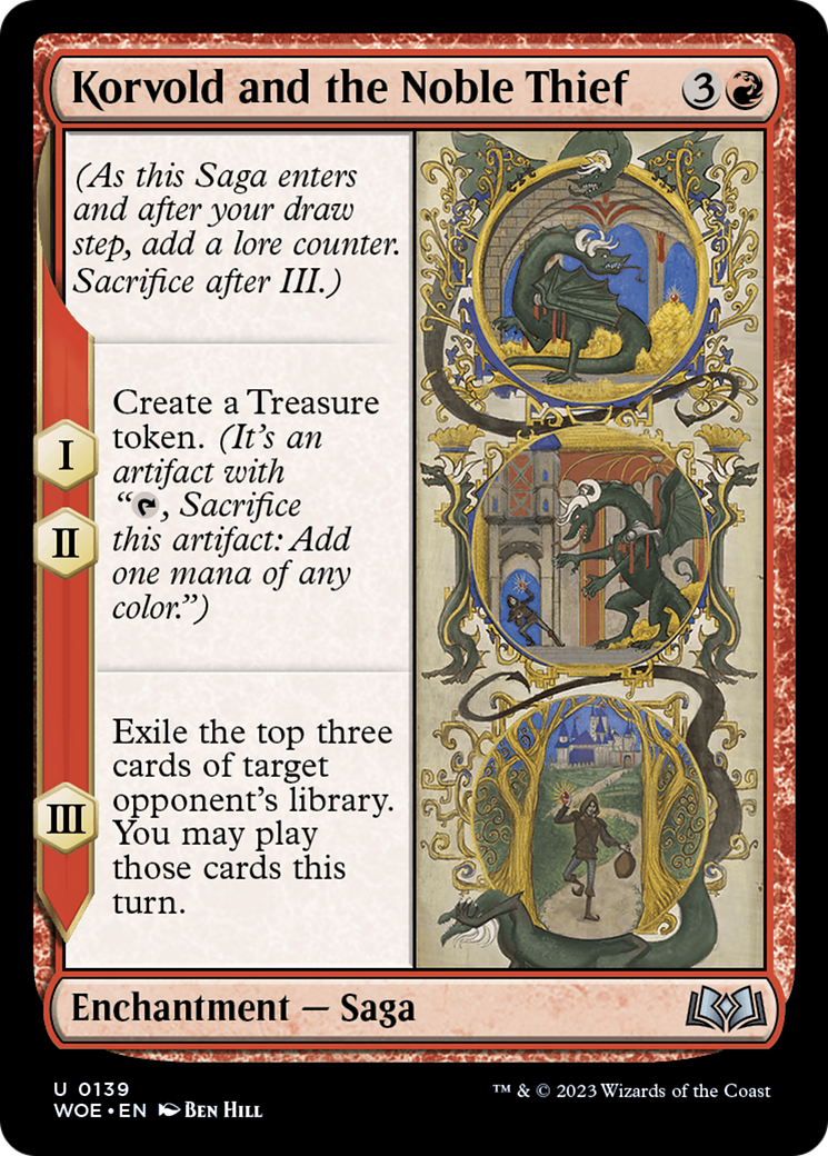 Korvold and the Noble Thief [Wilds of Eldraine] - Magic: The Gathering - Card Brawlers | Quebec | Canada |
