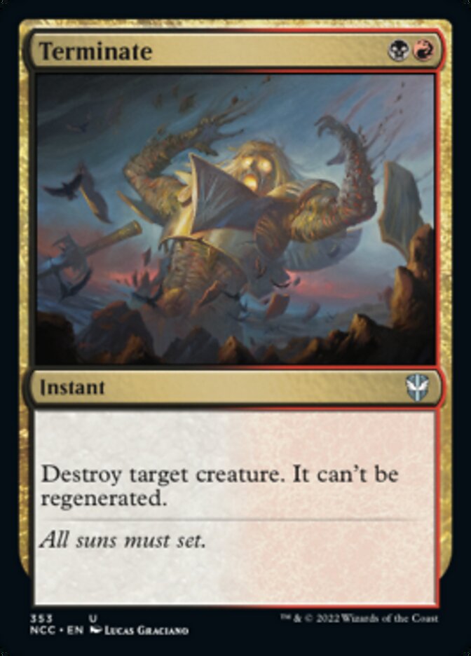 Terminate [Streets of New Capenna Commander] - Magic: The Gathering - Card Brawlers | Quebec | Canada |