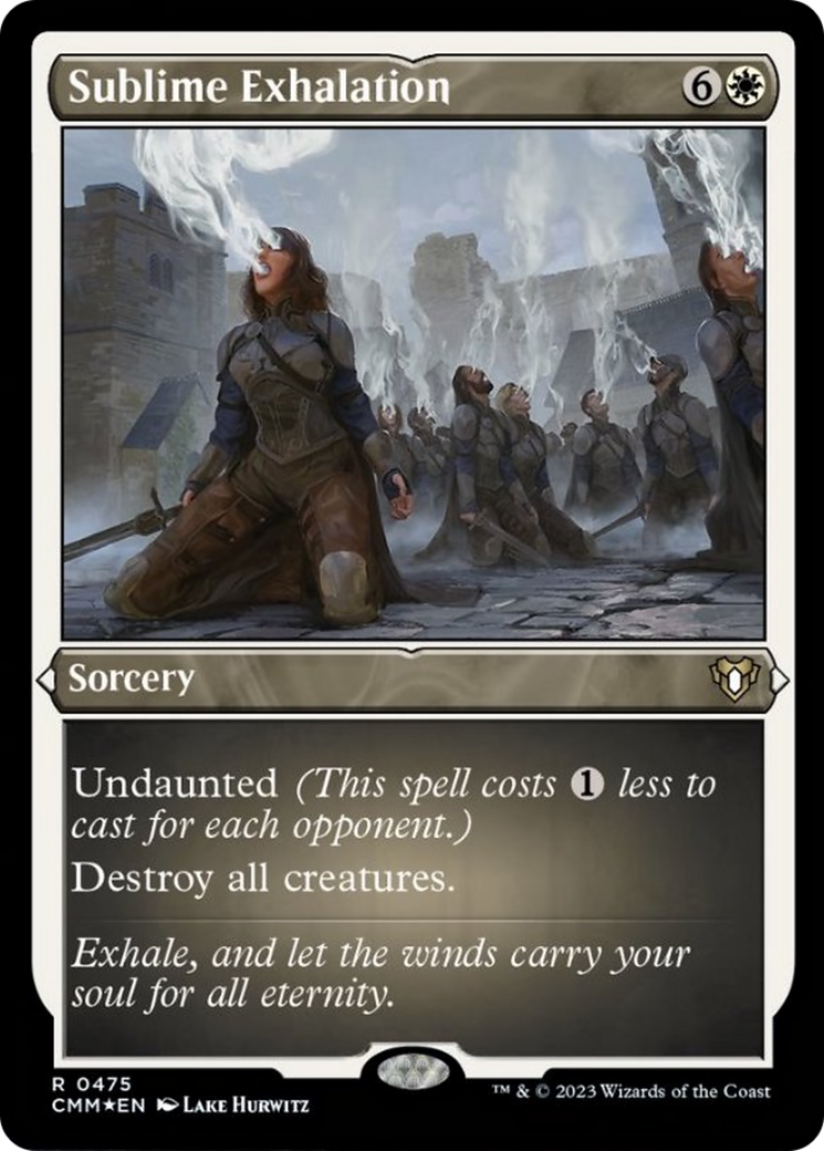 Sublime Exhalation (Foil Etched) [Commander Masters] - Magic: The Gathering - Card Brawlers | Quebec | Canada |