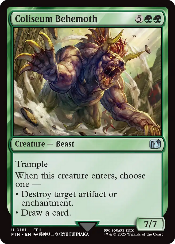 Coliseum Behemoth [FINAL FANTASY] - Magic: The Gathering - Card Brawlers | Quebec | Canada |