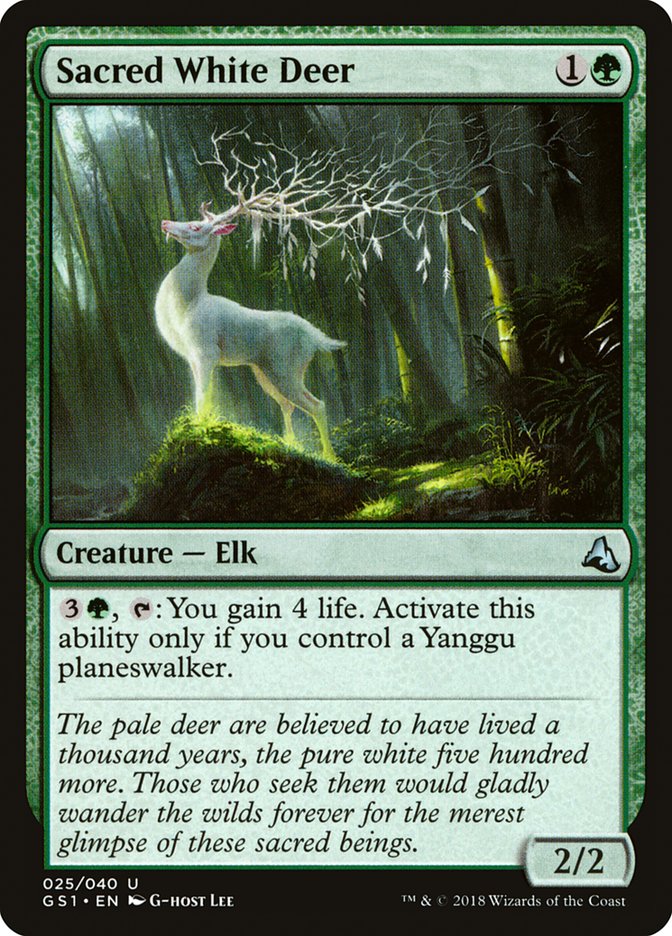 Sacred White Deer [Global Series Jiang Yanggu & Mu Yanling] - Magic: The Gathering - Card Brawlers | Quebec | Canada |