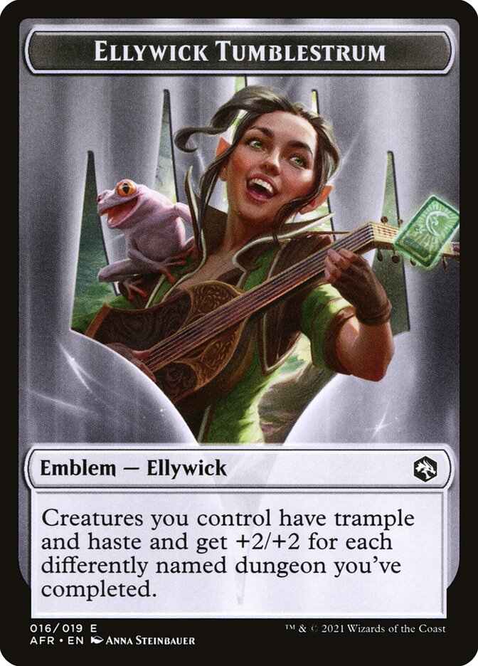 Treasure // Ellywick Tumblestrum Emblem Double-Sided Token [Dungeons & Dragons: Adventures in the Forgotten Realms Tokens] - Magic: The Gathering - Card Brawlers | Quebec | Canada |