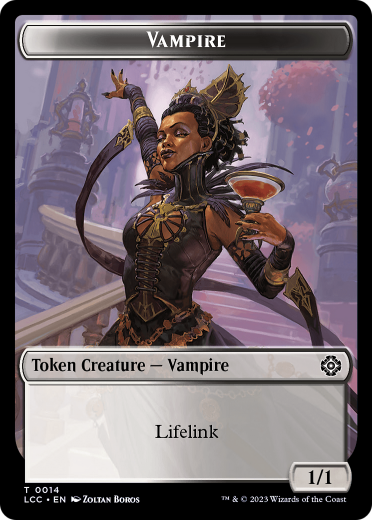 Vampire (0014) // Vampire Demon Double-Sided Token [The Lost Caverns of Ixalan Commander Tokens] - Magic: The Gathering - Card Brawlers | Quebec | Canada |