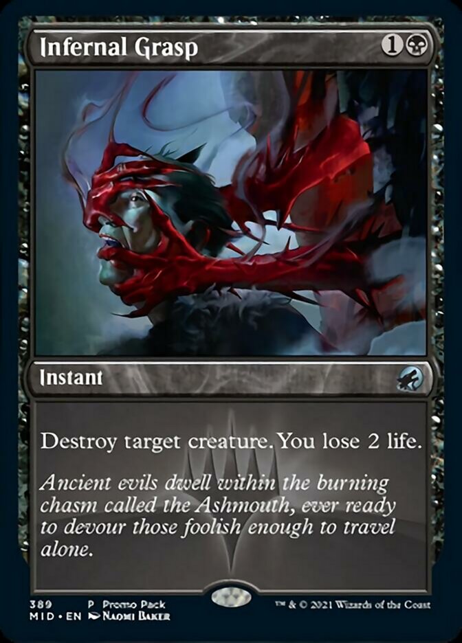 Infernal Grasp (Promo Pack) [Innistrad: Midnight Hunt Promos] - Magic: The Gathering - Card Brawlers | Quebec | Canada |