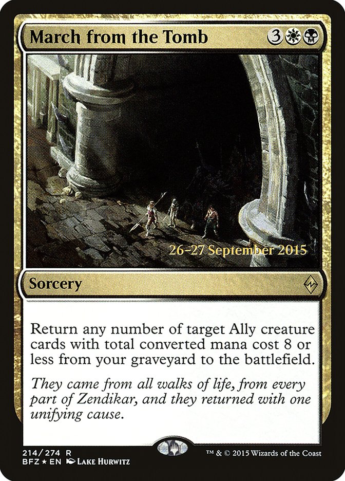 March from the Tomb [Battle for Zendikar Prerelease Promos] - Magic: The Gathering - Card Brawlers | Quebec | Canada |