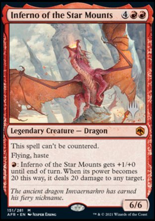 Inferno of the Star Mounts (Promo Pack) [Dungeons & Dragons: Adventures in the Forgotten Realms Promos] - Magic: The Gathering - Card Brawlers | Quebec | Canada |