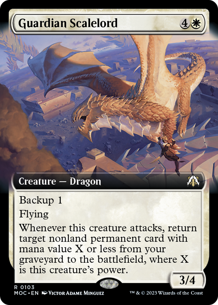 Guardian Scalelord (Extended Art) [March of the Machine Commander] - Magic: The Gathering - Card Brawlers | Quebec | Canada |