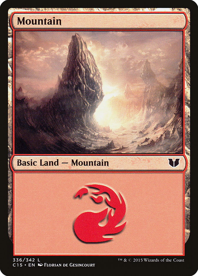 Mountain (336) [Commander 2015] - Magic: The Gathering - Card Brawlers | Quebec | Canada |