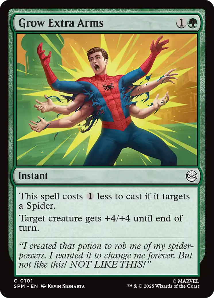Grow Extra Arms [Marvel's Spider-Man] - Magic: The Gathering - Card Brawlers | Quebec | Canada |