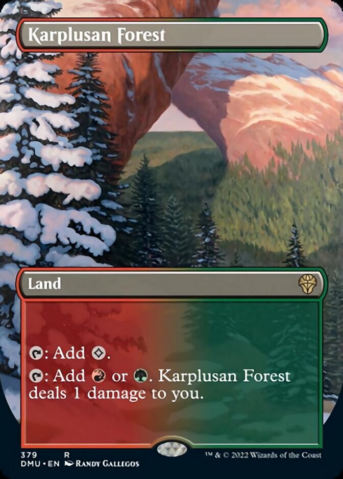 Karplusan Forest (Borderless Alternate Art) [Dominaria United] - Magic: The Gathering - Card Brawlers | Quebec | Canada |