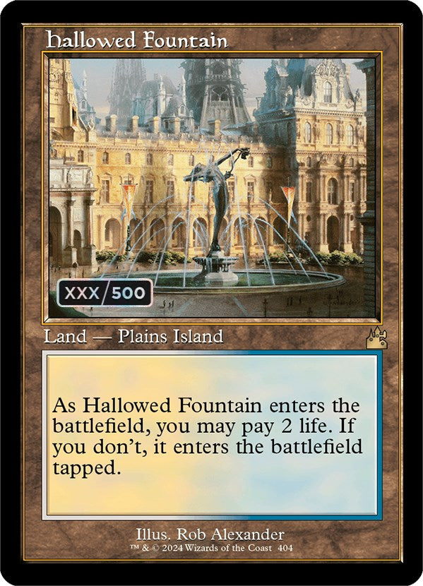 Hallowed Fountain (Retro) (Serialized) [Ravnica Remastered] - Magic: The Gathering - Card Brawlers | Quebec | Canada |