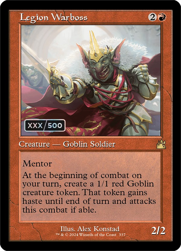 Legion Warboss (Retro) (Serialized) [Ravnica Remastered] - Magic: The Gathering - Card Brawlers | Quebec | Canada |