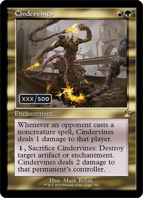 Cindervines (Retro) (Serialized) [Ravnica Remastered] - Magic: The Gathering - Card Brawlers | Quebec | Canada |
