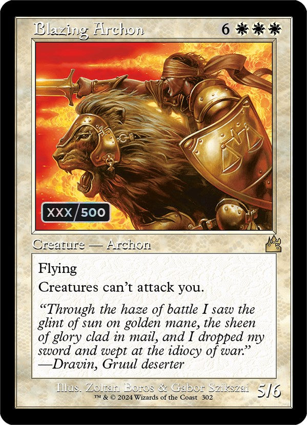 Blazing Archon (Retro) (Serialized) [Ravnica Remastered] - Magic: The Gathering - Card Brawlers | Quebec | Canada |