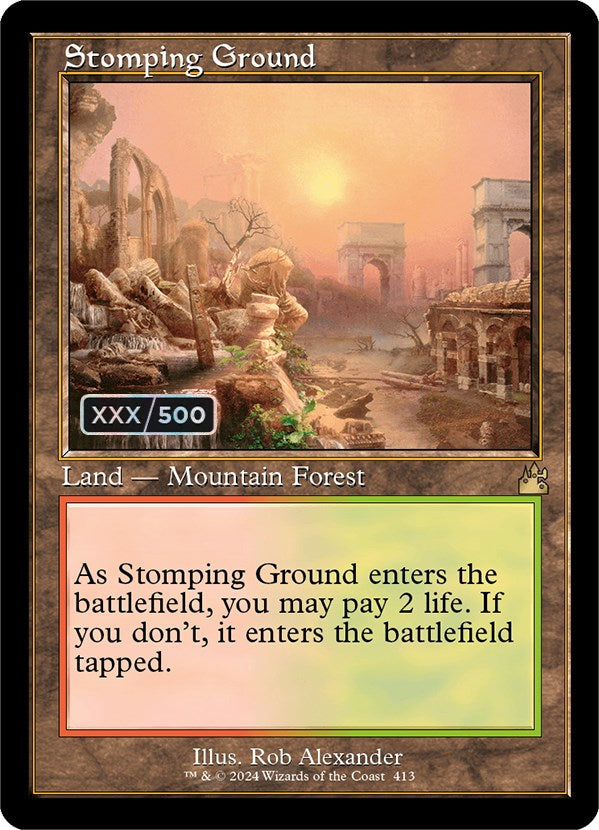 Stomping Ground (Retro) (Serialized) [Ravnica Remastered] - Magic: The Gathering - Card Brawlers | Quebec | Canada |