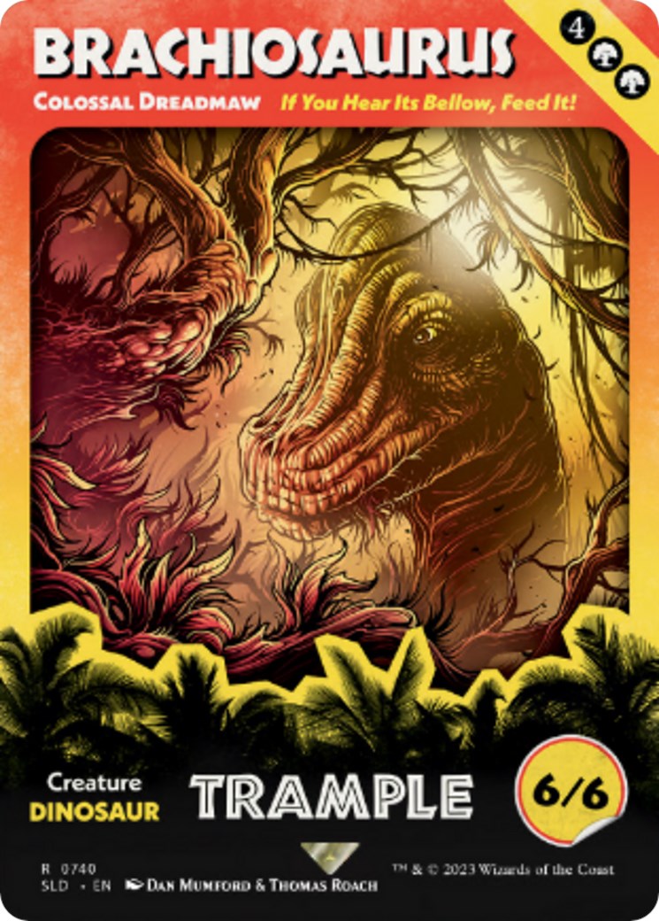 Brachiosaurus - Colossal Dreadmaw (Rainbow Foil) [Secret Lair Drop Series] - Magic: The Gathering - Card Brawlers | Quebec | Canada |