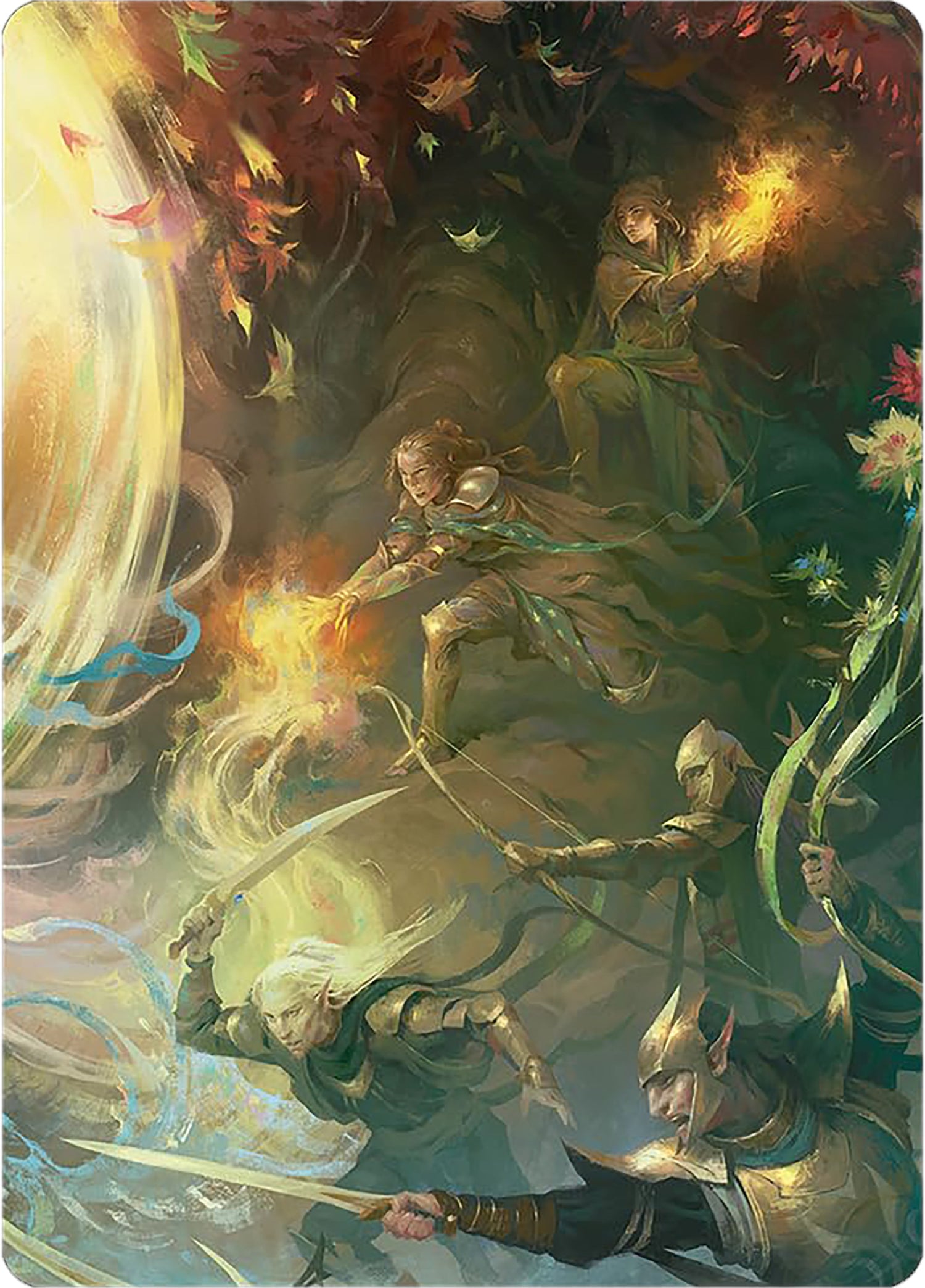 Rally the Galadhrim Art Card [The Lord of the Rings: Tales of Middle-earth Art Series] - Magic: The Gathering - Card Brawlers | Quebec | Canada |
