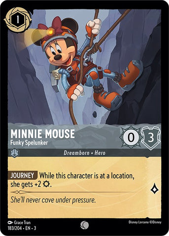 Minnie Mouse - Funky Spelunker (183/204) [Into the Inklands] - Card Brawlers | Quebec | Canada | Yu-Gi-Oh!