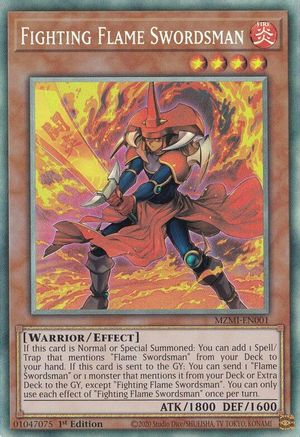 Fighting Flame Swordsman (CR) [MZMI-EN001] Collector's Rare - Yu-Gi-Oh! - Card Brawlers | Quebec | Canada |