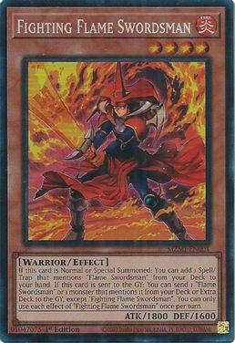 Fighting Flame Swordsman (CR) [MZMI-EN001] Collector's Rare - Card Brawlers | Quebec | Canada | Yu-Gi-Oh!