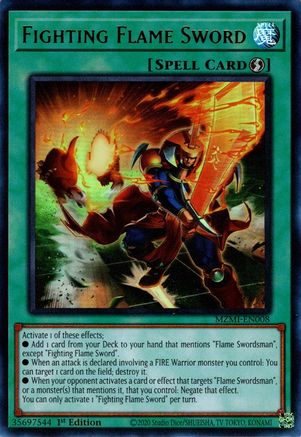 Fighting Flame Sword [MZMI-EN008] Ultra Rare - Yu-Gi-Oh! - Card Brawlers | Quebec | Canada |