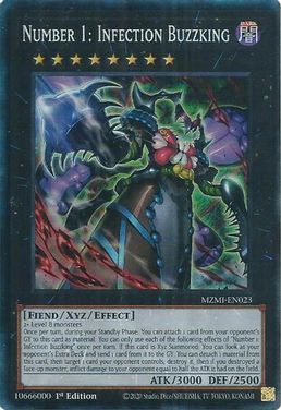 Number 1: Infection Buzzking (CR) [MZMI-EN023] Collector's Rare - Card Brawlers | Quebec | Canada | Yu-Gi-Oh!