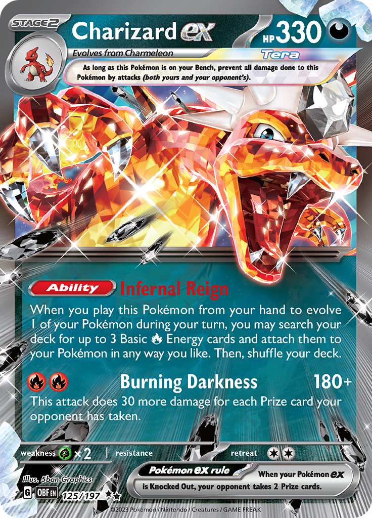 Charizard ex (125/197) [Scarlet & Violet: Obsidian Flames] - Pokémon - Card Brawlers | Quebec | Canada |