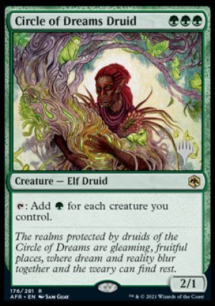 Circle of Dreams Druid (Promo Pack) [Dungeons & Dragons: Adventures in the Forgotten Realms Promos] - Magic: The Gathering - Card Brawlers | Quebec | Canada |
