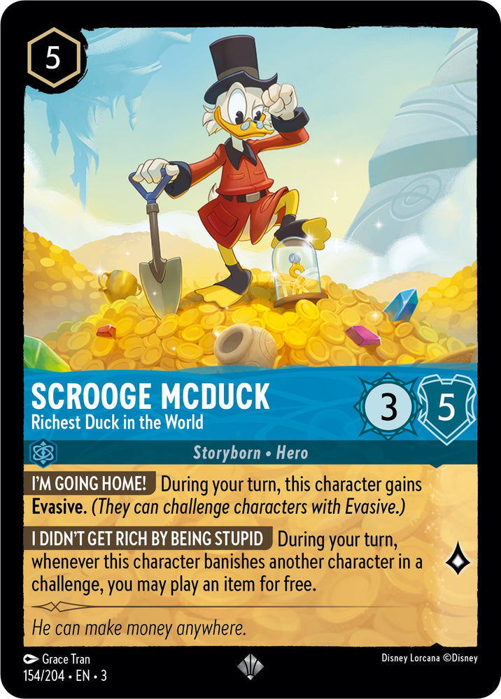 Scrooge McDuck - Richest Duck in the World (154/204) [Into the Inklands] - Card Brawlers | Quebec | Canada | Yu-Gi-Oh!