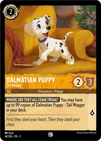 Dalmatian Puppy - Tail Wagger (4d) (4d/204) [Into the Inklands] - Card Brawlers | Quebec | Canada | Yu-Gi-Oh!