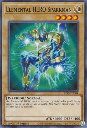 Elemental HERO Sparkman [STAS-EN001] Common - Yu-Gi-Oh! - Card Brawlers | Quebec | Canada |