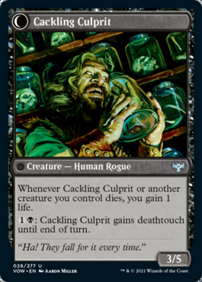Panicked Bystander // Cackling Culprit [Innistrad: Crimson Vow] - Magic: The Gathering - Card Brawlers | Quebec | Canada |