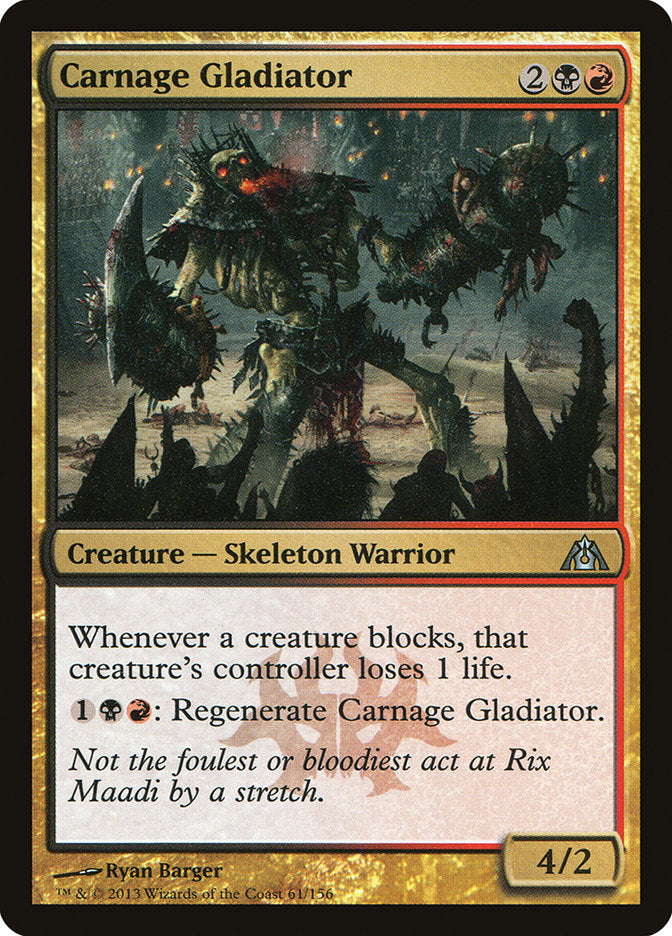 Carnage Gladiator [Dragon's Maze] - Magic: The Gathering - Card Brawlers | Quebec | Canada |