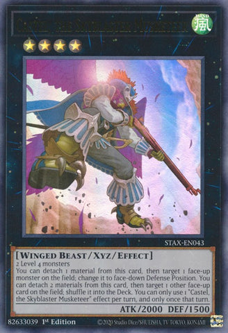 Castel, the Skyblaster Musketeer [STAX-EN043] Ultra Rare - Yu-Gi-Oh! - Card Brawlers | Quebec | Canada |