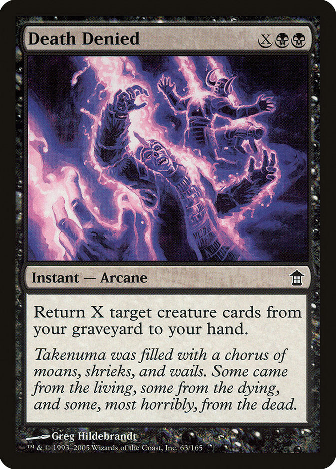 Death Denied [Saviors of Kamigawa] - Magic: The Gathering - Card Brawlers | Quebec | Canada |